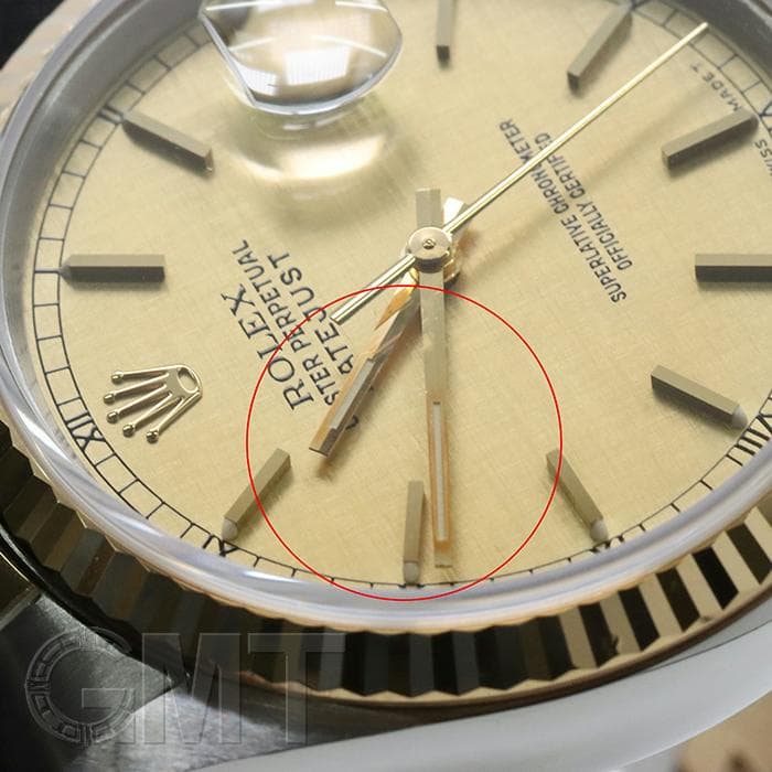 中古)ROLEX ロレックス デイトジャスト 16233 シャンパン モザイク