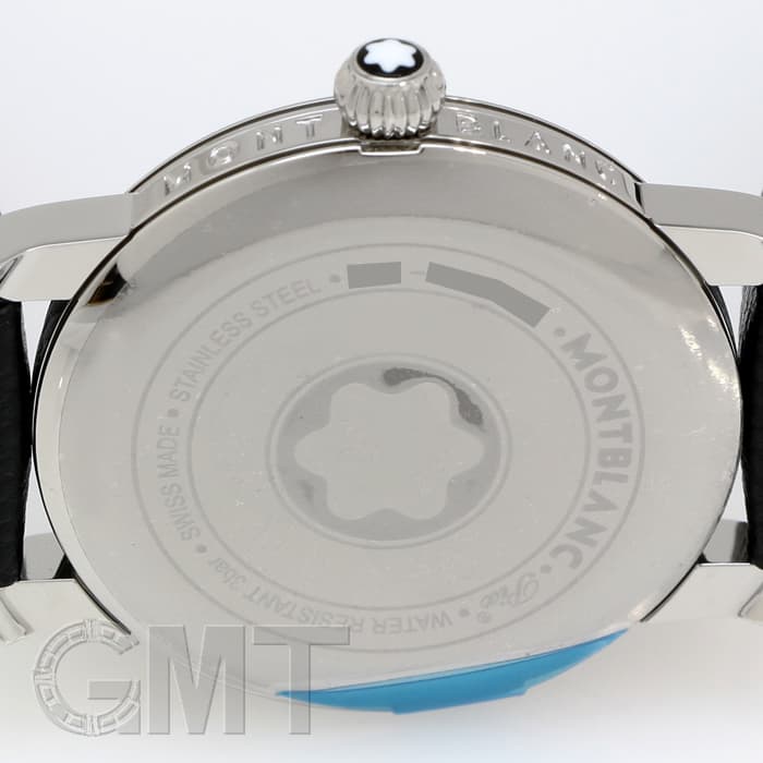 新品)MONTBLANC モンブラン スター デイト ブラック SS革 クォーツ