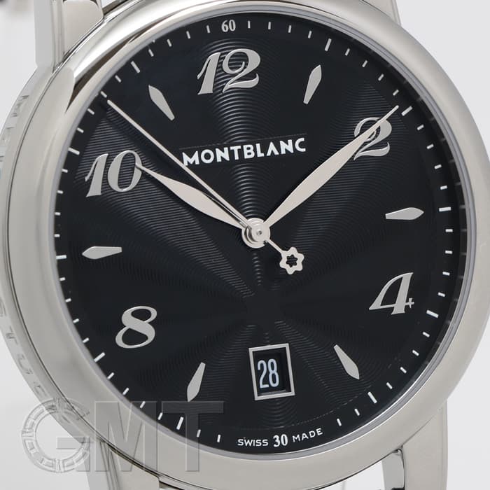 新品)MONTBLANC モンブラン スター デイト ブラック SS革