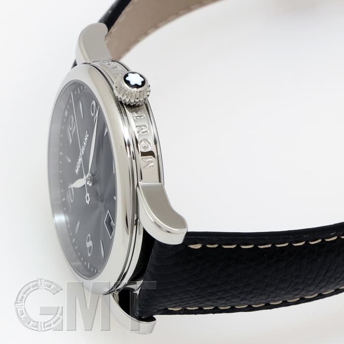 新品)MONTBLANC モンブラン スター デイト ブラック SS革 クォーツ