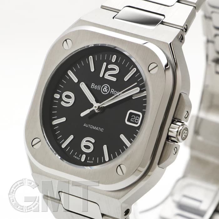 新品)BELL & ROSS ベル&ロス BR 05 BR05A-BL-ST/SST ブラック