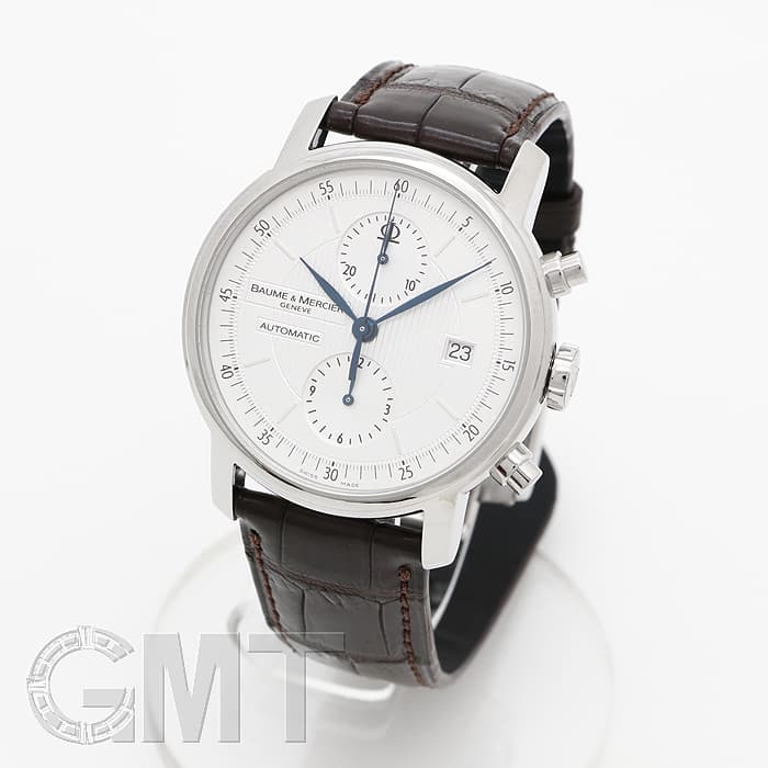 BAUME & MERCIER クラシマ　エグゼクティブ　自動巻きクロノグラフ 中古)BAUME & MERCIER ボーム&メルシエ クラシマエグゼクティブ XL GMT