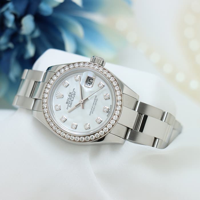 中古)ROLEX ロレックス デイトジャスト 28 279384RBR ホワイト