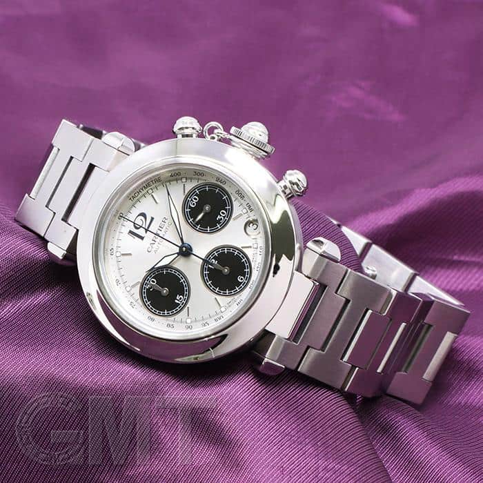 中古)CARTIER カルティエ パシャC パシャC クロノグラフ W31048M7