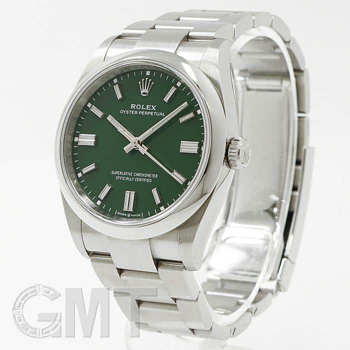 中古)ROLEX ロレックス オイスターパーペチュアル 36 126000 グリーン