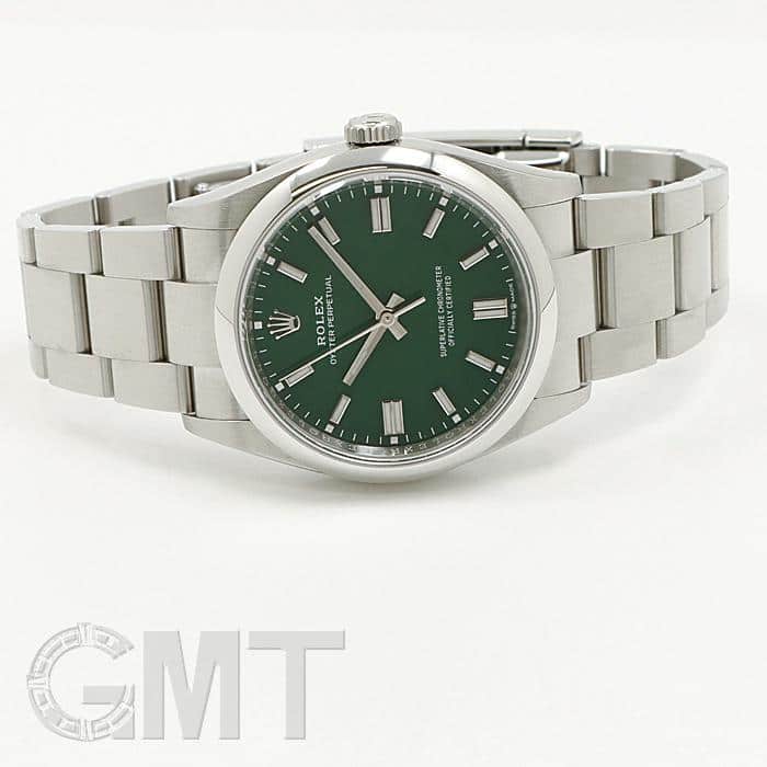 中古)ROLEX ロレックス オイスターパーペチュアル 36 126000 グリーン