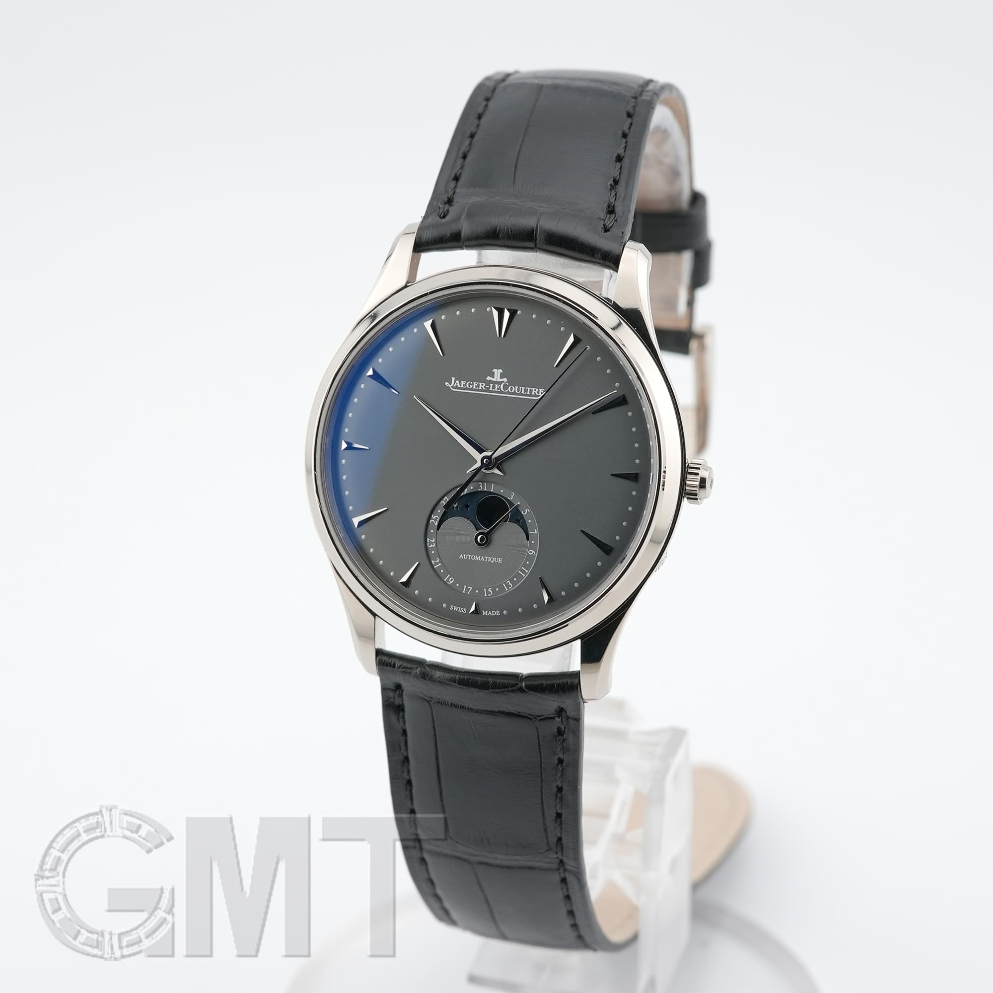 美品 ジャガールクルト マスターウルトラスリム 34mm 箱、ギャラ、尾錠付き 美品 ジャガールクルト マスターウルトラスリム 34mm 箱、ギャラ、尾錠