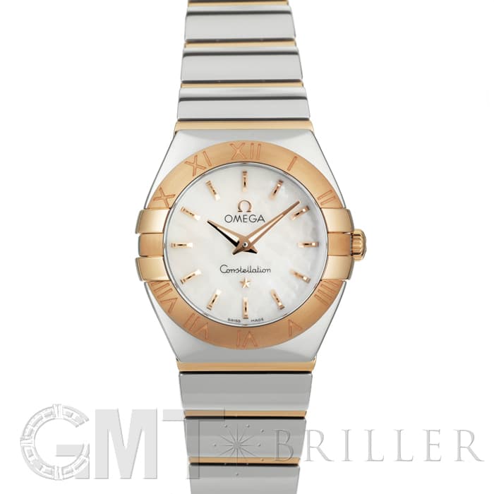 オメガ OMEGA 腕時計 コンステレーション 24mm 123.20.24.60.05.001 ホワイトシェル文字盤 K18PG レッドゴールド SS クオーツアナログ 【箱・保付き】 【中古】 新品)OMEGA オメガ コンステレーション ポリッシュ クォーツ 24mm