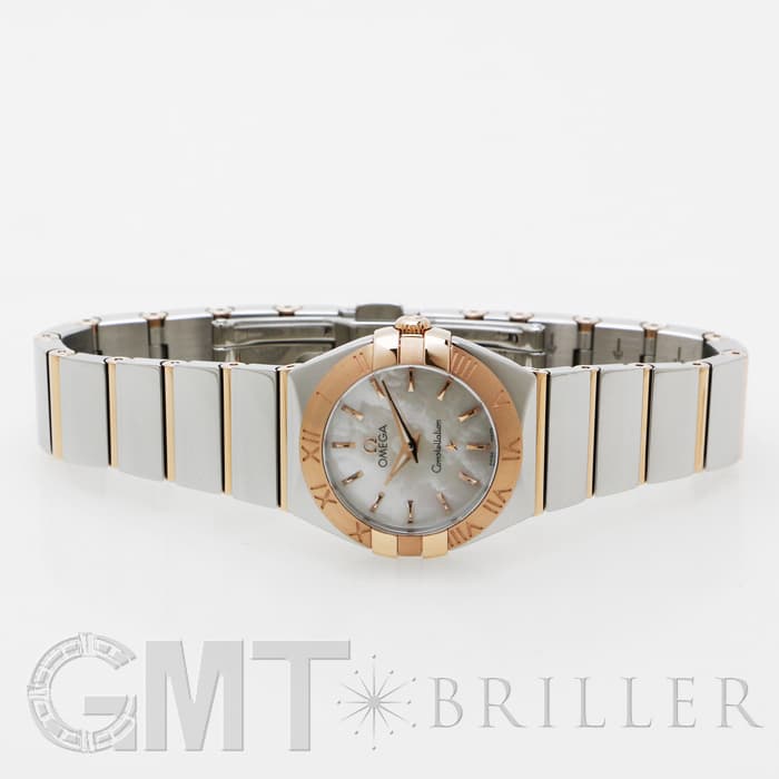 オメガ OMEGA 腕時計 コンステレーション 24mm 123.20.24.60.05.001 ホワイトシェル文字盤 K18PG レッドゴールド SS クオーツアナログ 【箱・保付き】 【中古】 OMEGA - オメガ OMEGA 腕時計 コンステレーション 123.20.24.60.55.005