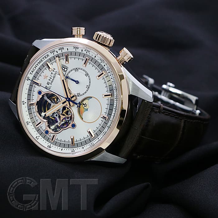 中古)ZENITH ゼニス エル・プリメロ クロノマスター オープン ムーン