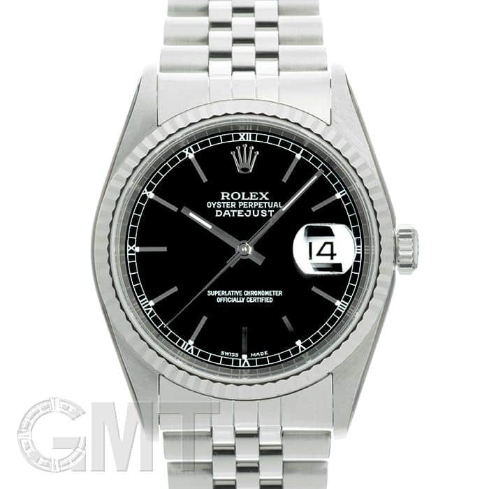 中古)ROLEX ロレックス デイトジャスト 16234 ブラック（商品ID