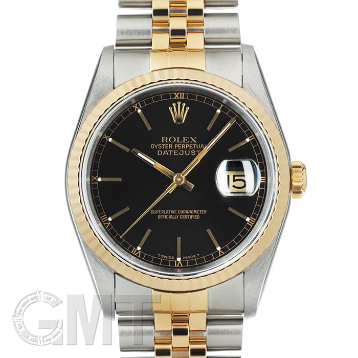 中古)ROLEX ロレックス デイトジャスト 16233 ブラック（商品ID
