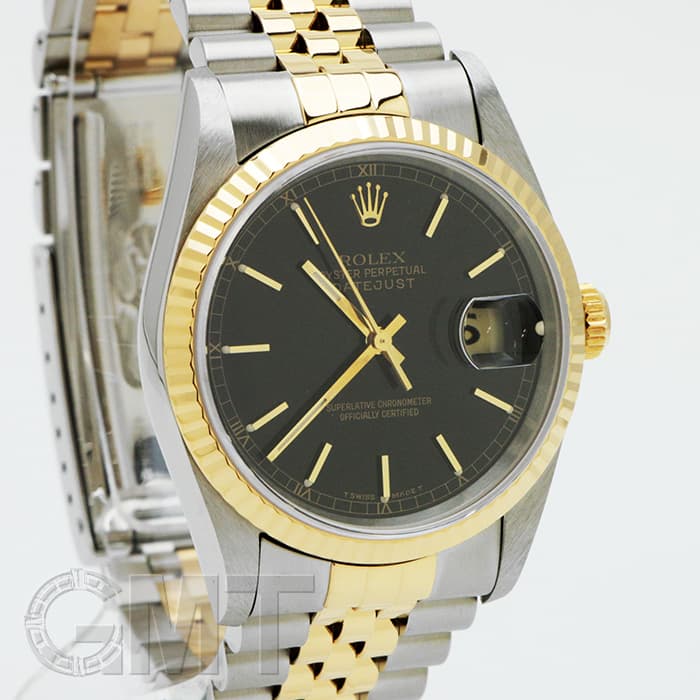 中古)ROLEX ロレックス デイトジャスト 16233 ブラック（商品ID