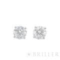 GRAFF グラフ ラウンド ダイヤモンド 0.55ct&0.56ct スタッド イヤリング ピアス ホワイトゴールド