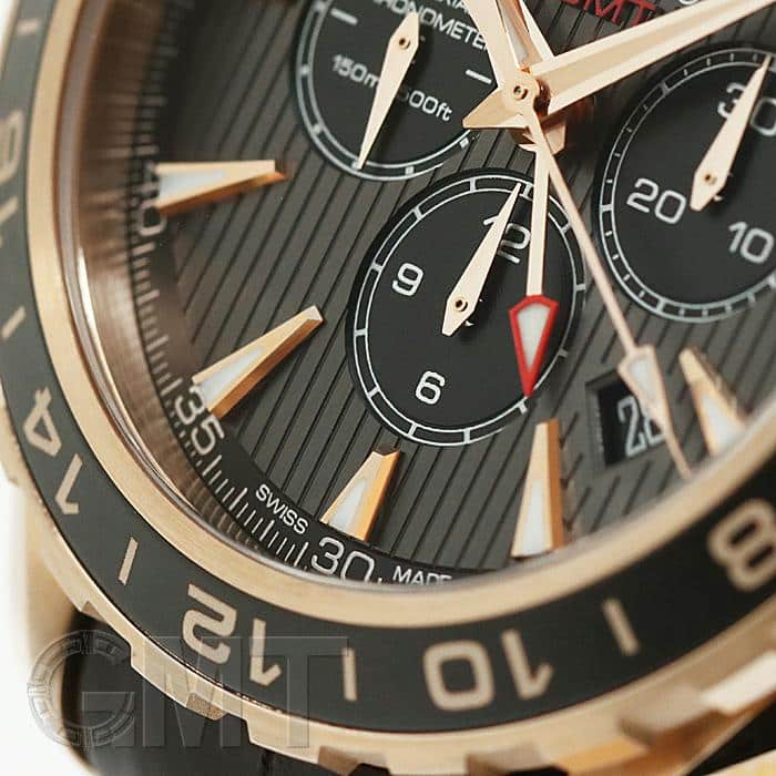 新品)OMEGA オメガ シーマスター アクアテラ GMT クロノグラフ