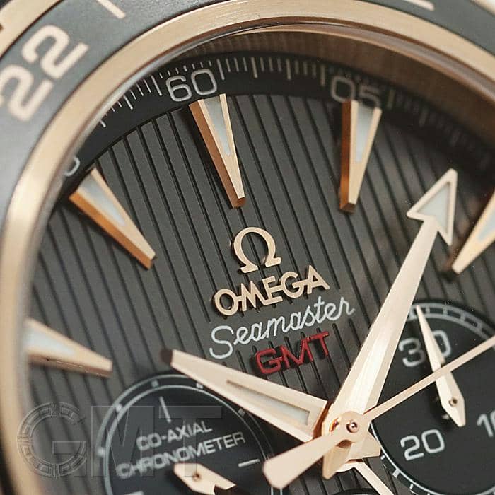 新品)OMEGA オメガ シーマスター アクアテラ GMT クロノグラフ 44mm