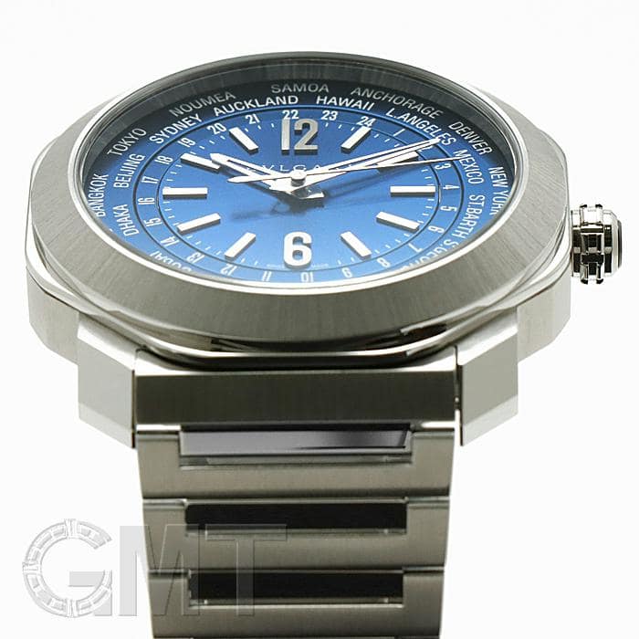 新品)BVLGARI ブルガリ オクト ローマ ワールドタイマー 103481 ブルー