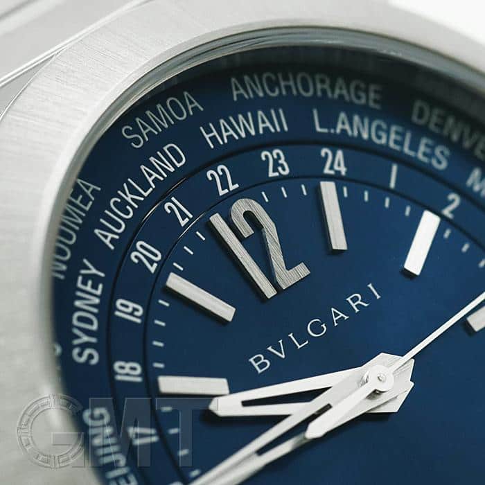 新品)BVLGARI ブルガリ オクト ローマ ワールドタイマー 103481 ブルー