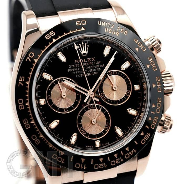 中古)ROLEX ロレックス デイトナ 116515LN ブラック/ピンク ラバー