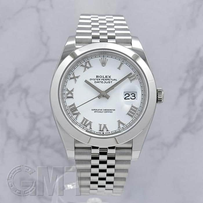 中古)ROLEX ロレックス デイトジャスト 41 126300 ホワイト ローマ