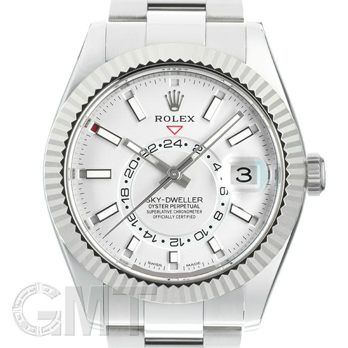 中古)ROLEX ロレックス スカイドゥエラー 326934 ホワイト オイスター
