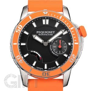 PEQUIGNET MANUFACTURE ペキニエ  マニュファクチュール（正規輸入商品） ロワイヤル300 ブラック/オレンジベゼル  9050343/39 メイン