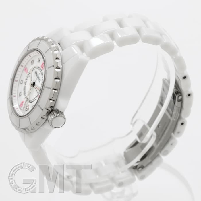 シャネル CHANEL H4863 J12 ピンクライト 世界限定1200本 8Pダイヤ クォーツ レディース 保証書付き_913939 CHANEL - シャネル CHANEL H4863 J12 ピンクライト 世界限定1200本 8P