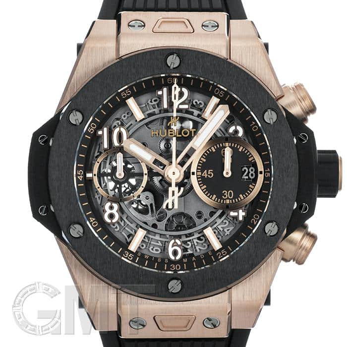 ウポ 新品)HUBLOT ウブロ ビッグバン ウニコ キングゴールド セラミック 441