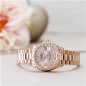 ROLEX ロレックス デイトジャスト 28 279175G サンダスト スターIXダイヤ メイン