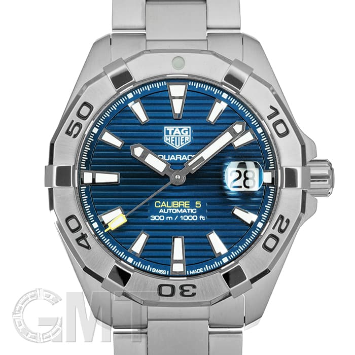 美品　タグホイヤー　アクアレーサー　キャリバー5　自動巻　WAN2111-0　青 送料無料！ TAG HEUER タグホイヤー アクアレーサー 自動巻 青 WAN2111