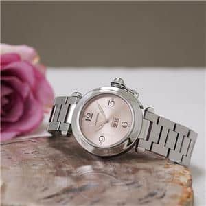 中古)CARTIER カルティエ パシャC ビッグデイト ピンク W31058M7（商品