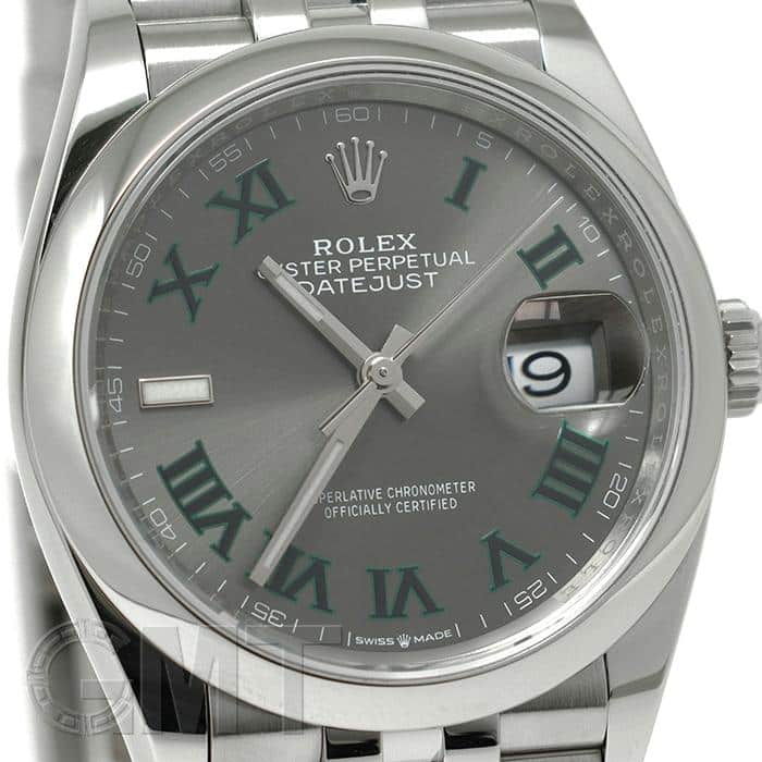 中古)ROLEX ロレックス デイトジャスト 36 126200 スレート ローマ