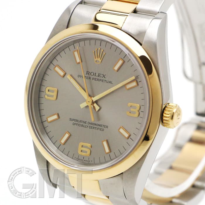 中古)ROLEX ロレックス オイスターパーペチュアル 14203 グレー W番
