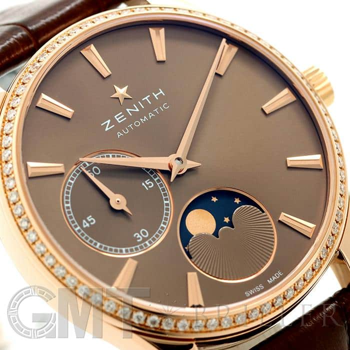 中古)ZENITH ゼニス エリート ウルトラシン ムーンフェイズ 22.2310