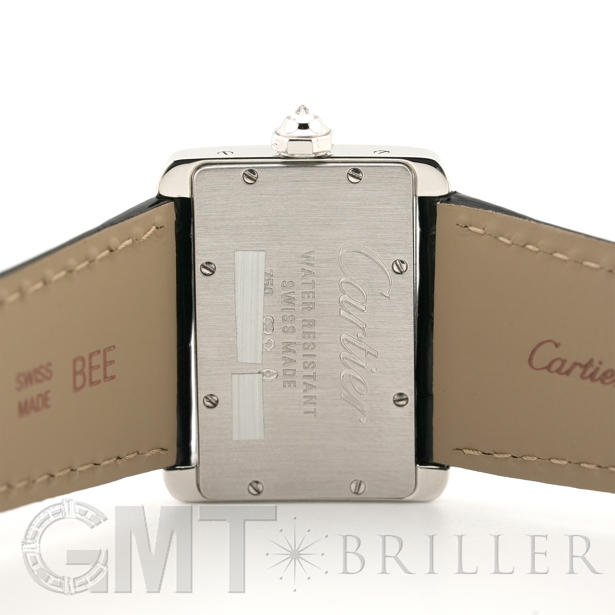 CARTIER カルティエ WA301236 ミニタンク ディヴァン ベゼル ダイヤモンド 腕時計 K18WG アリゲーター レディース [中古] Cartier（カルティエ） WA301236 ミニタンク ディヴァン ベゼル