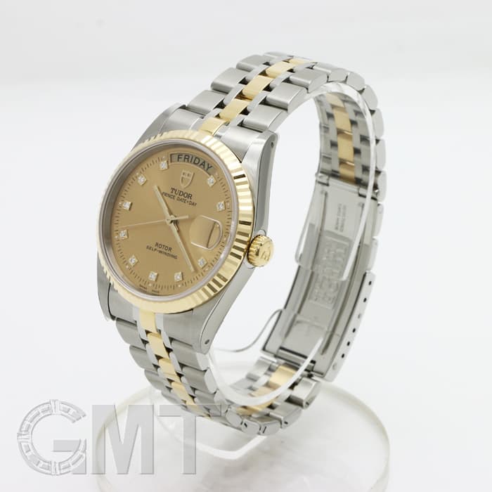 新品)TUDOR チューダー プリンス デイトデイ シャンパン 10Pダイヤ