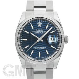 ROLEX ロレックス デイトジャスト 36 126234 フルーテッドブルー オイスターブレス メイン