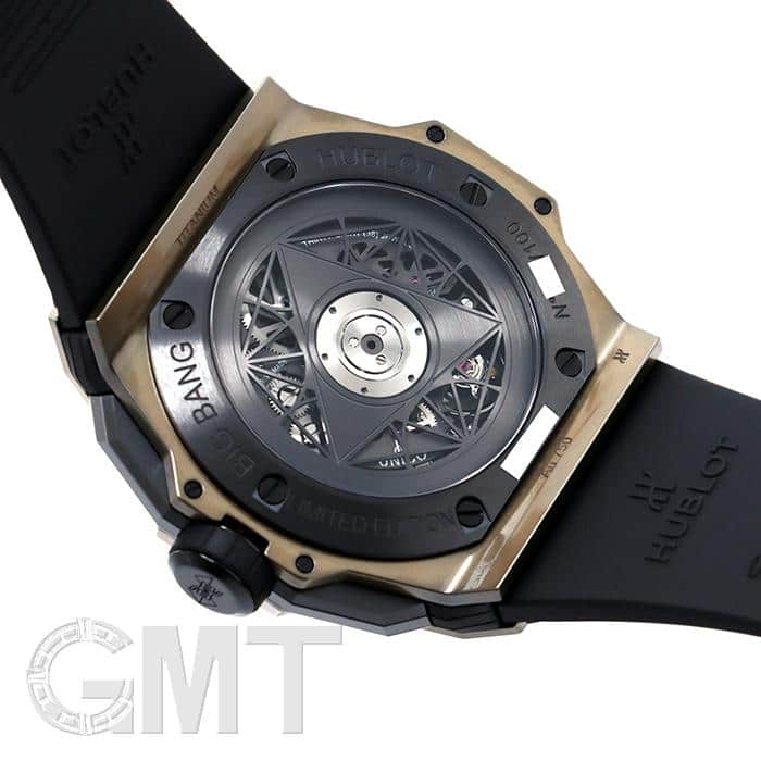 ハル② 新品)HUBLOT ウブロ ビッグバン サンブルー II マジックゴールド 418