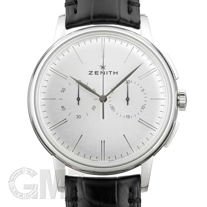 新品)ZENITH ゼニス エリート クロノグラフ クラシック シルバー