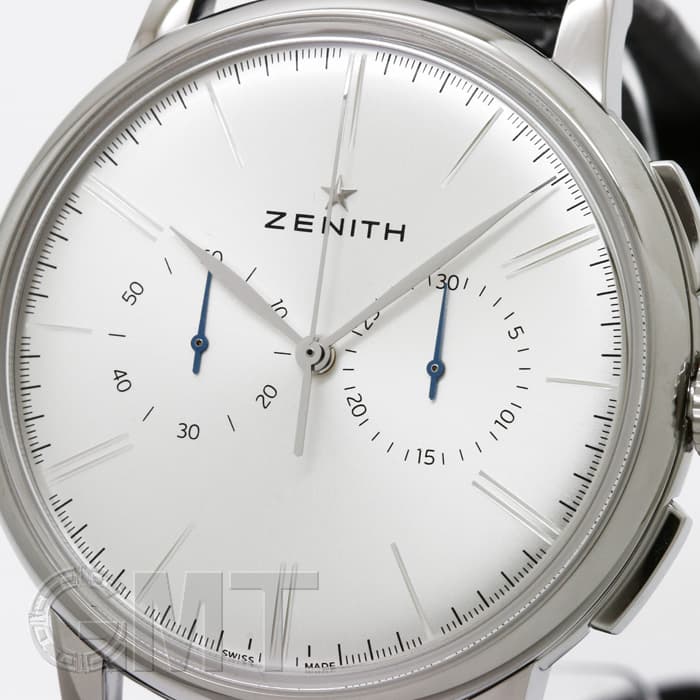 新品)ZENITH ゼニス エリート クロノグラフ クラシック シルバー