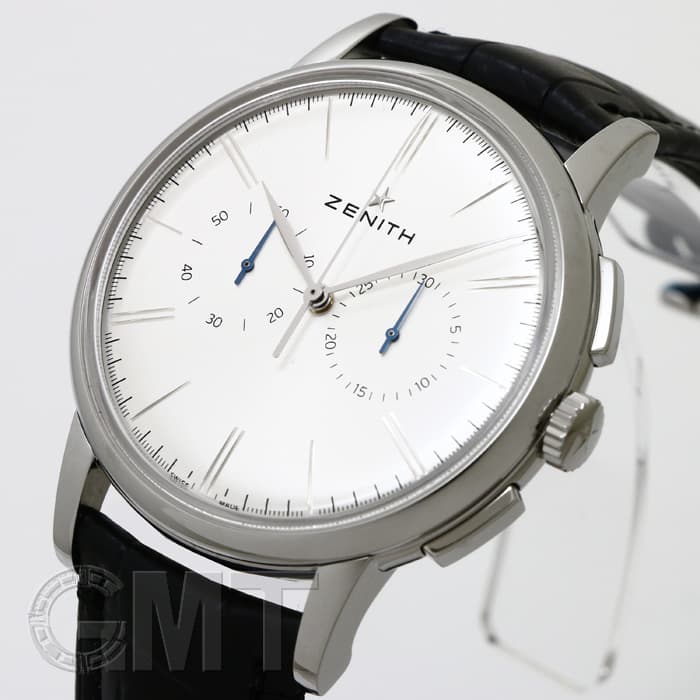 新品)ZENITH ゼニス エリート クロノグラフ クラシック シルバー