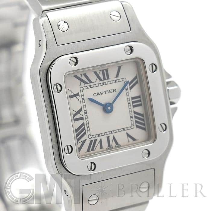 カルティエ CARTIER サントスガルベSM レディース クォーツ 腕時計 SS/K18YG ホワイト文字盤 W20012C4 中古 新入荷 CA0574 Cartier - カルティエ CARTIER サントスガルベSM レディース クォーツ