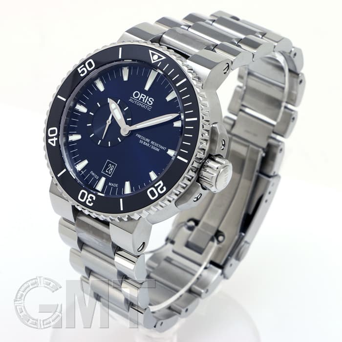 新品)ORIS オリス アクイス スモールセコンド デイト 743 7673 4135 M