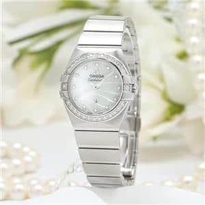 ラ*ん様 オメガ　OMEGAコンステレーション　腕時計 レディース 新品)OMEGA オメガ コンステレーション クォーツ24mm 123.15.24.60