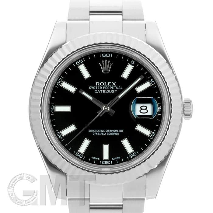 中古)ROLEX ロレックス デイトジャスト II 116334 ブラック（商品ID