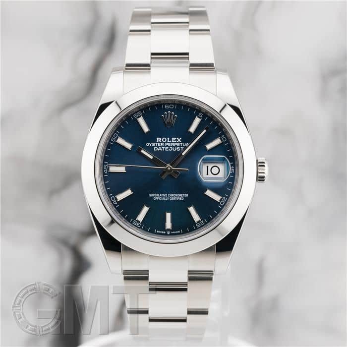 79174G ブルー ROLEX（ロレックス）デイトジャスト 10Pダイヤ