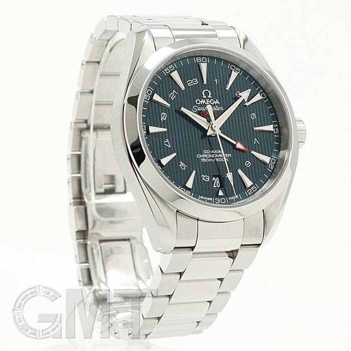 新品同様 オメガ OMEGA シーマスター アクアテラ コーアクシャル GMT 231 10 43 22 03 001 腕時計 デイト 自動巻き Seamaster VLP 90267371 新品)OMEGA オメガ シーマスター アクアテラ 150M コーアクシャル GMT