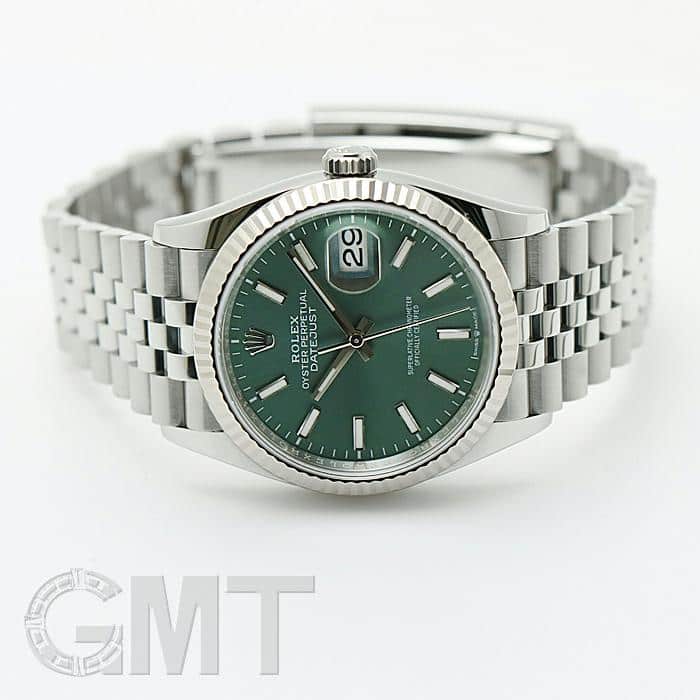 中古)ROLEX ロレックス デイトジャスト 36 126234 ミントグリーン