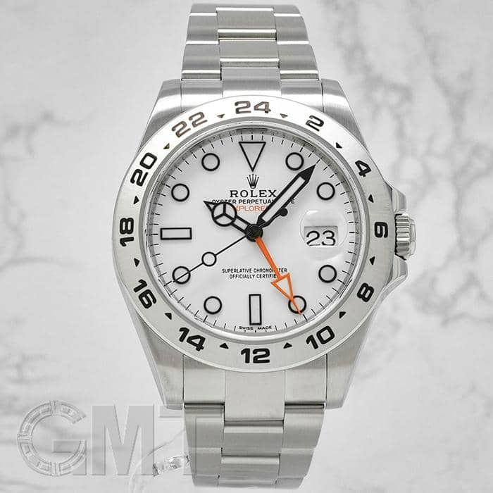 中古)ROLEX ロレックス エクスプローラー II 216570 ホワイト（商品ID