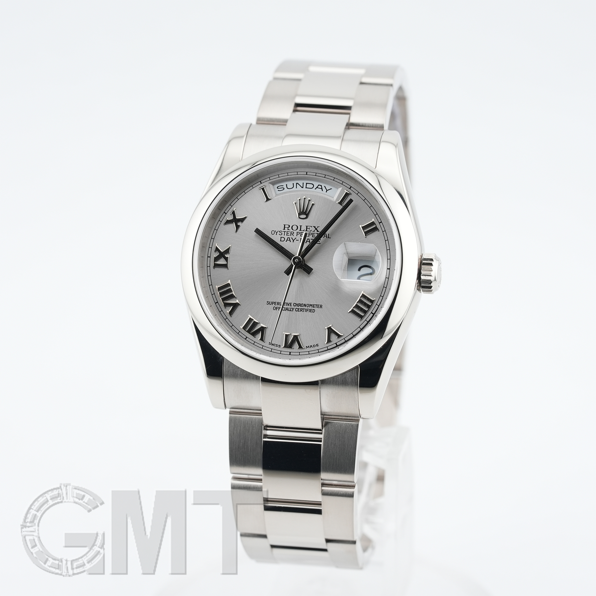 中古)ROLEX ロレックス デイデイト 118209 グレーローマ（商品ID